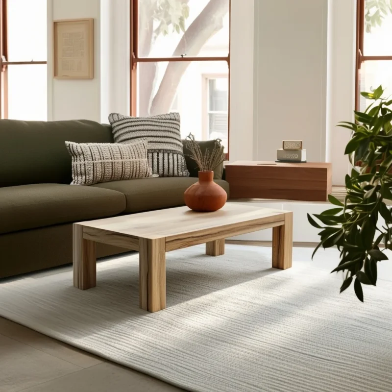 Minimalist Coffee Table With Simple Form And Open Design